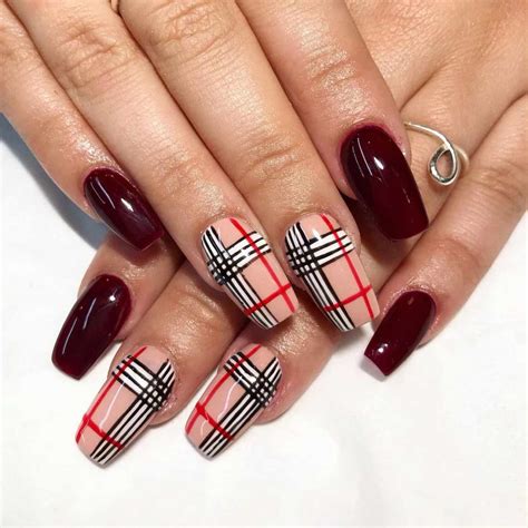 burberry fingernails|burberry nail strips.